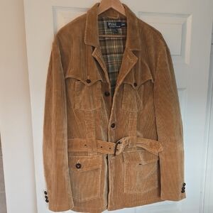 Polo by Ralph Lauren Brown Corduroy Safari Jacket